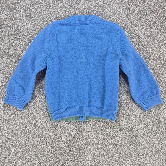 Baby Boden Intarsia Knit Sweater Size 3-6M Farm Cardigan Cotton Wool Cashmere - Picture 2 of 7